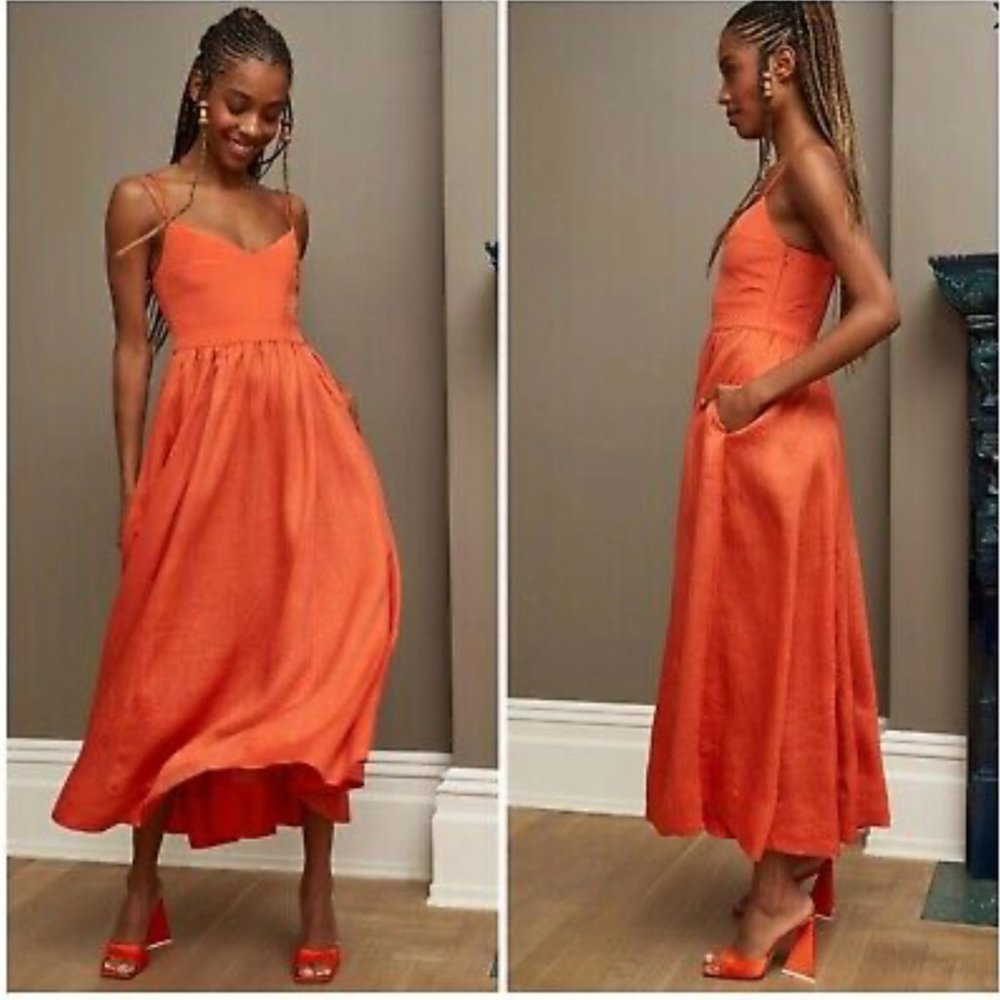 Tracy Dress La Ligne NYC Tangerine XL